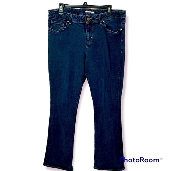 Tommy Hilfiger Curvy Bootcut Jeans | Size 14 | Blue - Picture 1 of 12